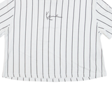 KARL KANI Cropped Striped Womens T-Shirt White XS