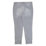 THE WHITE COMPANY Brompton Fit Womens Jeans Grey Boyfriend Stone Wash W34 L30