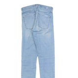 7 FOR ALL MANKIND High Waist Womens Jeans Blue Slim Skinny Stone Wash W24 L28