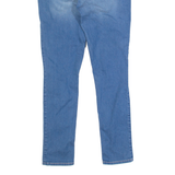 HOLLISTER Crop Distressed Womens Jeans Blue Slim Skinny Stone Wash W26 L26