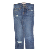 J BRAND Distressed Womens Jeans Blue Slim Skinny Stone Wash W26 L30