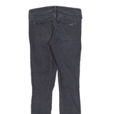 HOLLISTER Distressed Womens Jeans Grey Slim Skinny Stone Wash W25 L27