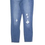 HOLLISTER Distressed Womens Jeans Blue Slim Skinny Stone Wash W26 L25