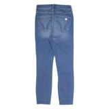 HOLLISTER Distressed Womens Jeans Blue Slim Skinny Stone Wash W26 L25