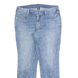 TRUE RELIGION Cameron Beaded Womens Jeans Blue Slim Boyfriend W30 L27
