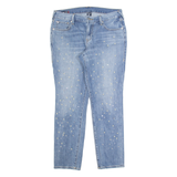 TRUE RELIGION Cameron Beaded Womens Jeans Blue Slim Boyfriend W30 L27