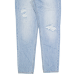 HOLLISTER Distressed Womens Jeans Blue Slim Tapered Stone Wash W30 L27