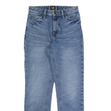 LEE Womens Jeans Blue Regular Mom Stone Wash W25 L28