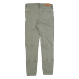 ALL SAINTS Biker Womens Jeans Green Slim Tapered W26 L28