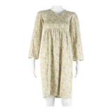 Womens Fit & Flare Dress Pink Floral Long Sleeve Knee Length S