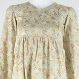 Womens Fit & Flare Dress Pink Floral Long Sleeve Knee Length S