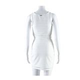GUESS Lace Trim Womens Pencil Dress White Striped Sleeveless Knee Length S