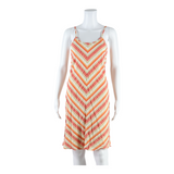 Womens Day Dress Pink Geometric Sleeveless Short UK 10