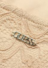 GUESS Lined Womens Pencil Dress Pink Lace Sleeveless Short UK 4