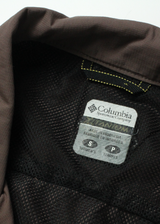 COLUMBIA Lined Womens Shirt Dress Brown Short Sleeve Short S