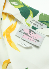 VALENTINE Pockets Womens Shirt Dress White Floral Short Sleeve Knee Length UK 16