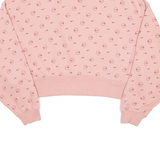 NIKE Loose Fit Cropped Womens Sweatshirt Pink XS