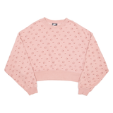 NIKE Loose Fit Cropped Womens Sweatshirt Pink XS