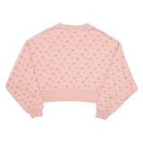 NIKE Loose Fit Cropped Womens Sweatshirt Pink XS