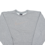 NIKE Cropped Womens Sweatshirt Grey XS