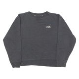 FILA Cropped Womens Sweatshirt Grey Crew Neck M