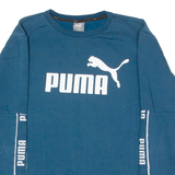 PUMA Womens Sweatshirt Blue Crew Neck L