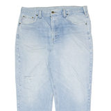 CARHARTT Distressed Mens Jeans Blue Regular Straight W38 L27