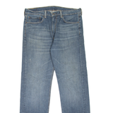 LEVI'S 505 Jeans Mens Blue Regular Straight Stone Wash W36 L34