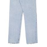 LEVI'S 505 Jeans Distressed Mens Blue Regular Straight Stone Wash W33 L32