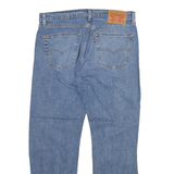 LEVI'S 505 Jeans Mens Blue Regular Straight Stone Wash W37 L29