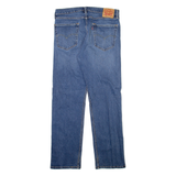 LEVI'S 505 Jeans Mens Blue Regular Straight Stone Wash W36 L32