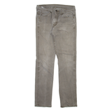 LEVI'S 511 Jeans Mens Grey Slim Straight Stone Wash W30 L29