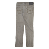 LEVI'S 511 Jeans Mens Grey Slim Straight Stone Wash W30 L29