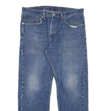 LEVI'S 505 Jeans Mens Blue Regular Straight Stone Wash W34 L30