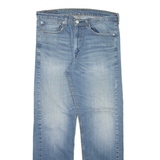 LEVI'S 505 Jeans Mens Blue Regular Straight Stone Wash W34 L32