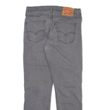 LEVI'S 511 Jeans Mens Grey Slim Straight Stone Wash W32 L28