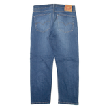LEVI'S 505 Jeans Mens Blue Regular Straight Stone Wash W34 L27