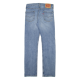 LEVI'S 513 Jeans Mens Blue Slim Straight Stone Wash W30 L32