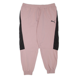 PUMA Womens Track Pants Pink Tapered XL W34 L28