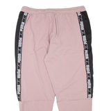 PUMA Womens Track Pants Pink Tapered XL W34 L28
