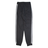 ADIDAS Mens Joggers Black Tapered S W24 L29