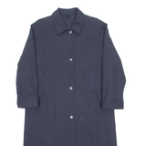 MICRO SETA Womens Trench Coat Blue UK 10