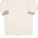 ECOLE DE COUTURE Womens Trench Coat Cream 90s M