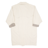 ECOLE DE COUTURE Womens Trench Coat Cream 90s M