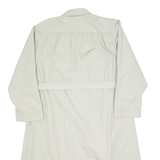Belted Womens Trench Coat Cream 90s L
