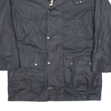 ROYAL WINDSOR Mens Wax Jacket Black 90s S