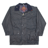 ROYAL WINDSOR Mens Wax Jacket Black 90s S