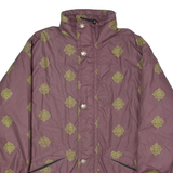 Mens Coat Maroon 80s Crazy Pattern M