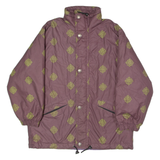 Mens Coat Maroon 80s Crazy Pattern M