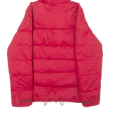 JACK WOLFSKIN Mens Puffer Jacket Red Hooded S